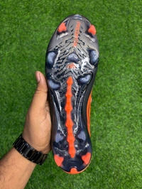 Predator Elite Black Orange Colour Low-top FG With Lace - 10.5