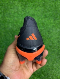 Predator Elite Black Orange Colour Low-top FG With Lace - 10.5