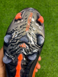 Predator Elite Black Orange Colour Low-top FG With Lace - 10.5