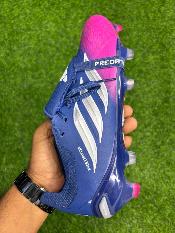 Predator Foldover Elite Next-gen Blue Pink FG With Lace - 7.5