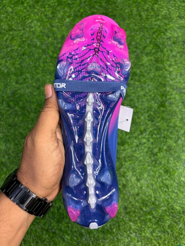 Predator Foldover Elite Next-gen Blue Pink FG With Lace - 7.5