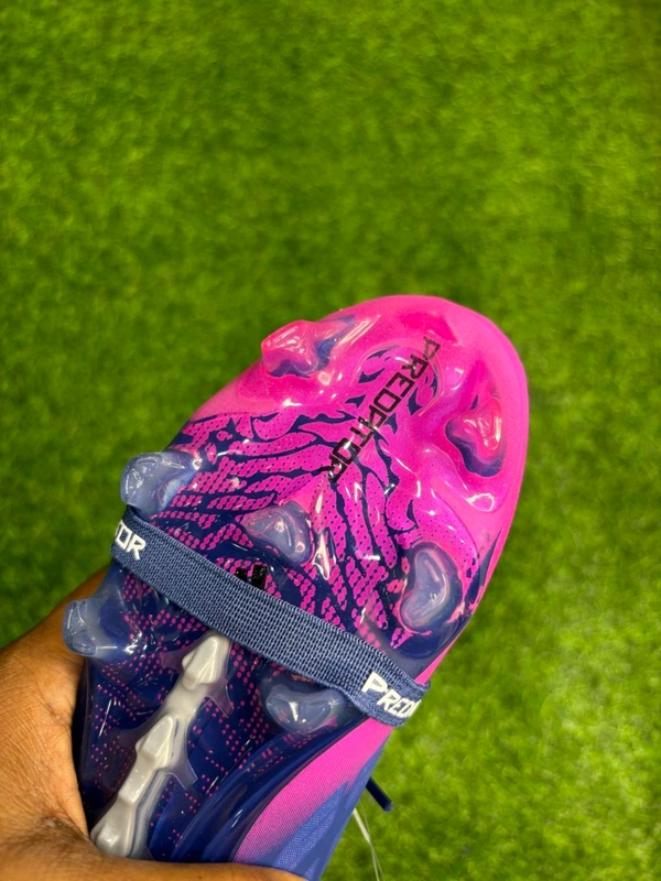 Predator Foldover Elite Next-gen Blue Pink FG With Lace - 8