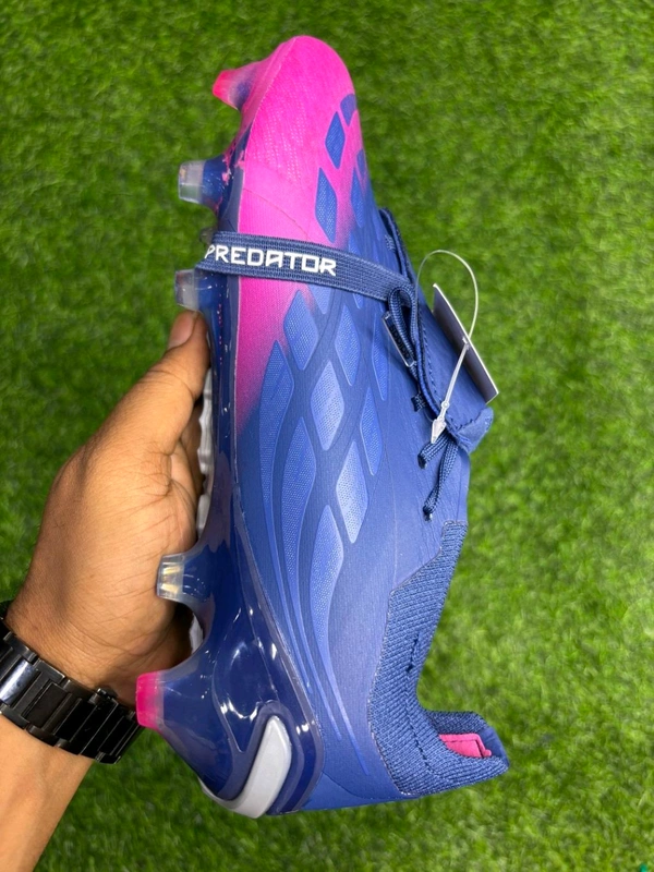 Predator Foldover Elite Next-gen Blue Pink FG With Lace - 9.5