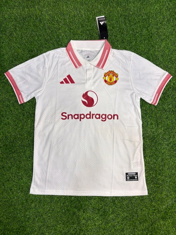 Manchester United 26/27 Special White Colour Polo Jersey Player Edition - XL