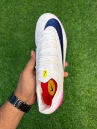 Mercurial Vapor 16 Elite White Red Low-top SG (Metal Studs) - 8.5