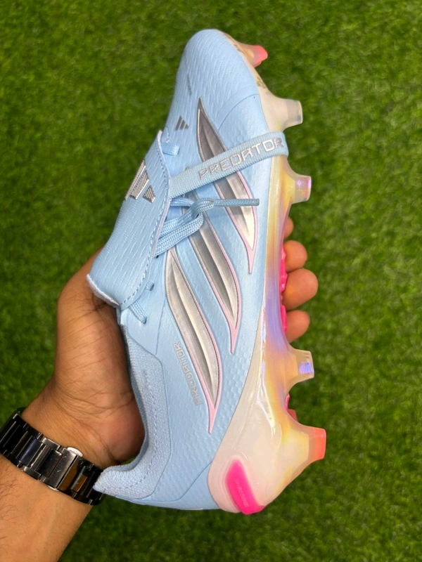 Predator Foldover Elite Sky-blue Next-gen FG With Lace - 7.5