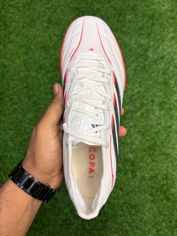 Copa Pure 4 Elite White Red Low-top Turf/AG With Lace - 6