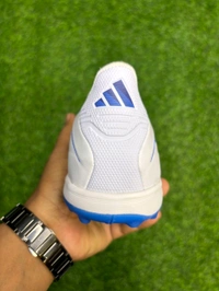 Copa Pure 4 Elite White Blue Turf/AG With Lace - 6.5