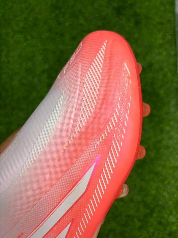 F50 Elite White Orange Low-top FG With Lace - 9.5