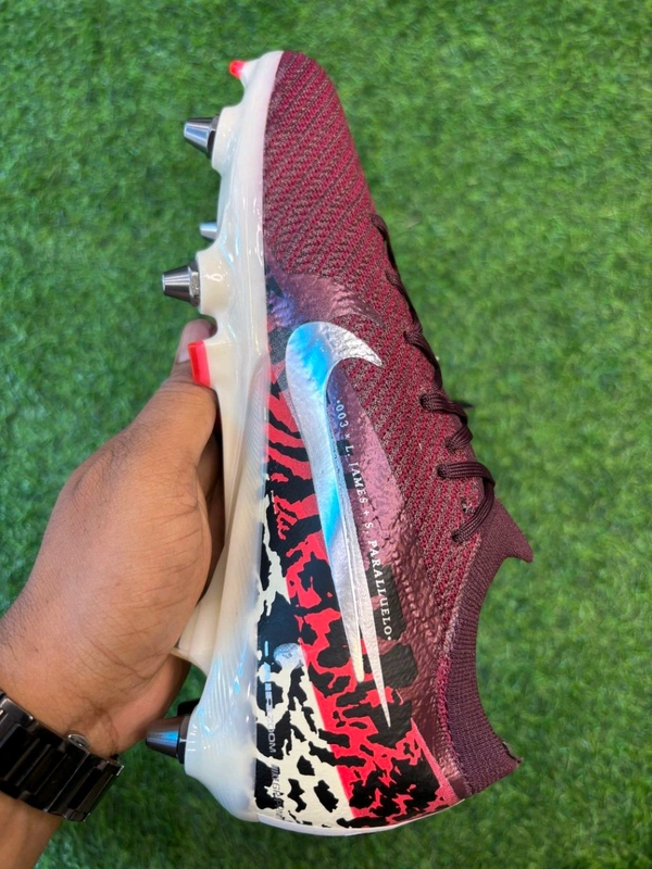 Mercurial Vapor 16 Maroon Low-top SG With Lace (Metal Studs) - 5.5