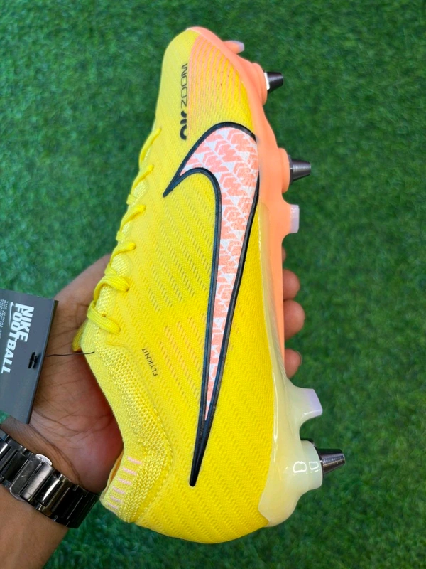 Mercurial Vapor 15 Yellow Low-top SG With Lace (Metal Studs) - 7