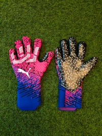 Match Gloves Pink And Blue Colour - 9