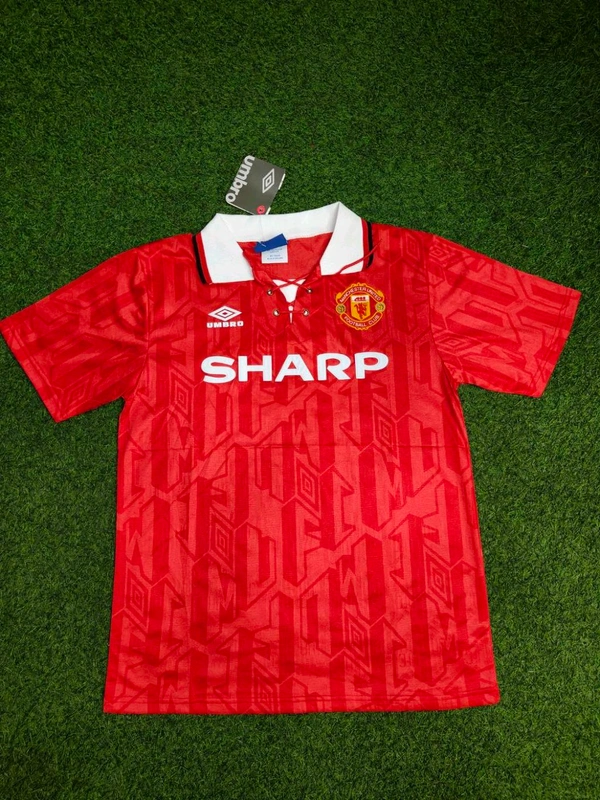 Retro Manchester United 1992-94 Home Half Sleeve - L
