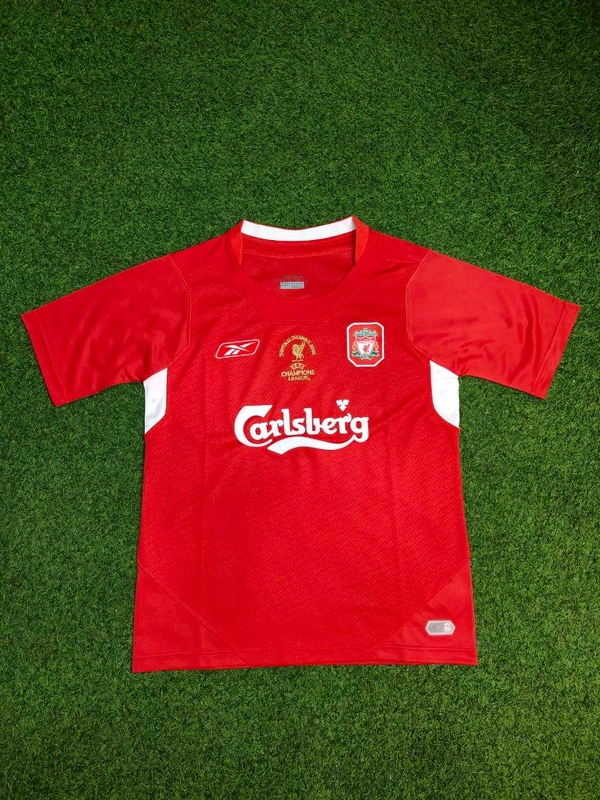 Retro Liverpool 2005 Home Half Sleeve - S