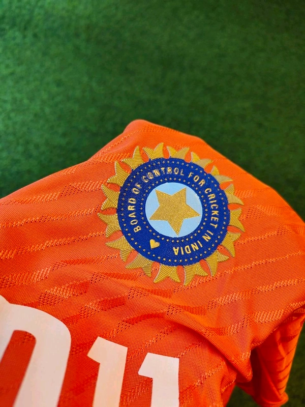 India Cricket Orange Practice Jersey Player Edition - XL