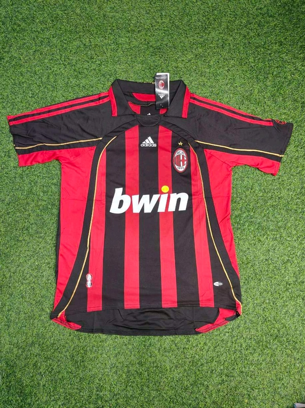 Retro AC Milan Home 2006-07 Half Sleeve - XL