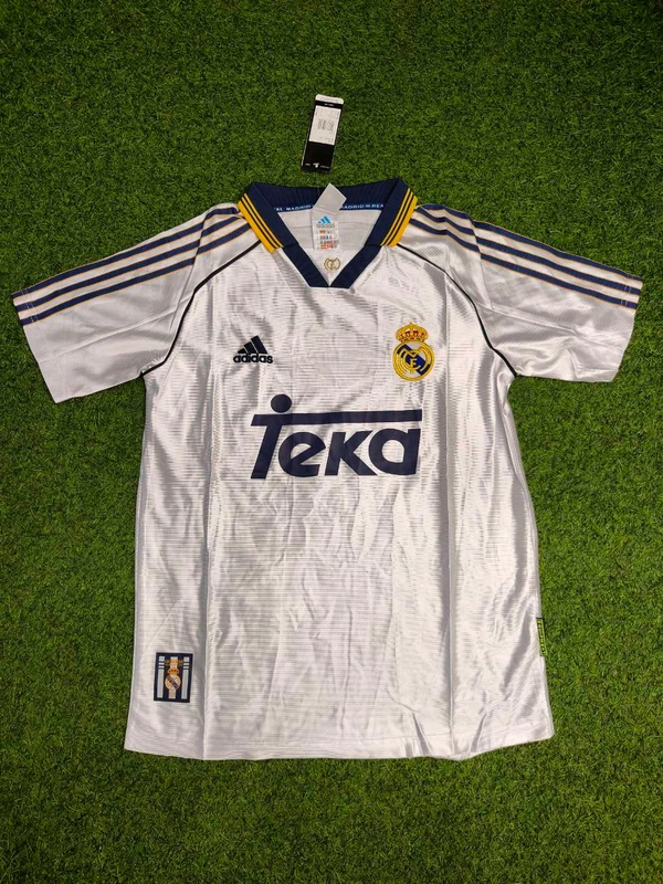 Retro Madrid Home 1999-2000 Half Sleeve - M
