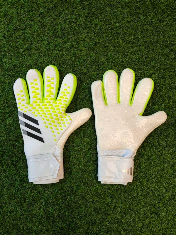 Predator White And Light Green Colour Match Gloves - 9