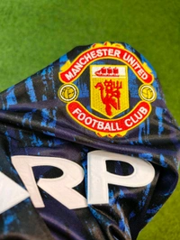Retro Manchester United 1992-93 Away Kit Half Sleeve - L
