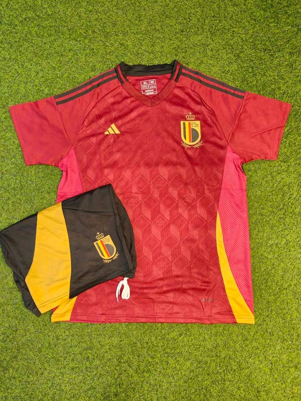 Belgium 24/25 Euro Home Jersey With Short - L