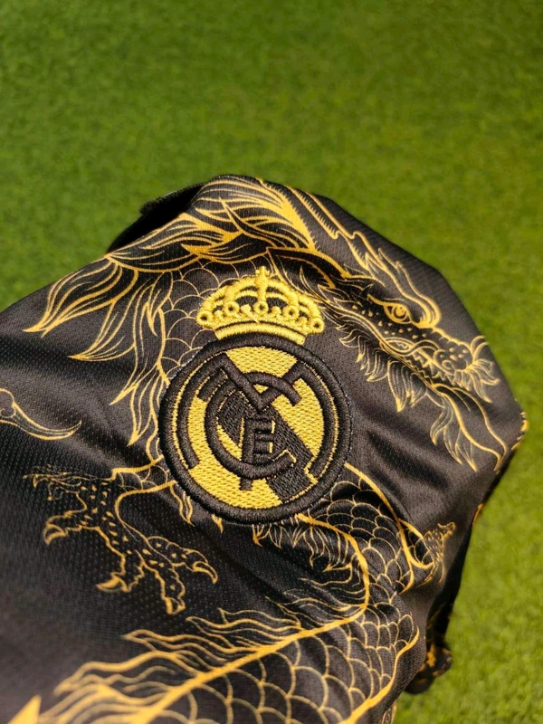 Madrid 24/25 Black & Gold Dragon Jersey With Short - S