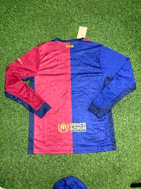 Barcelona 24/25 Home Long Sleeve Jersey With Short - L