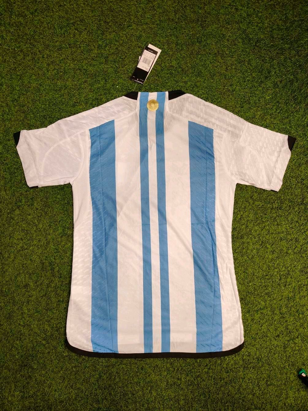 Argentina 2022 World Cup Home Jersey Player Edition 3 Star