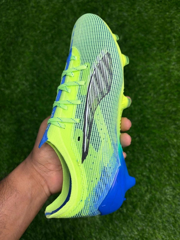 Ultra Green And Blue Colour With Lace - 8