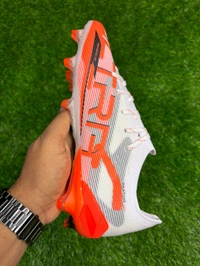 Ultra Ultimate White And Orange FG With Lace - 7.5