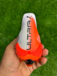 Ultra Ultimate White And Orange FG With Lace - 7.5