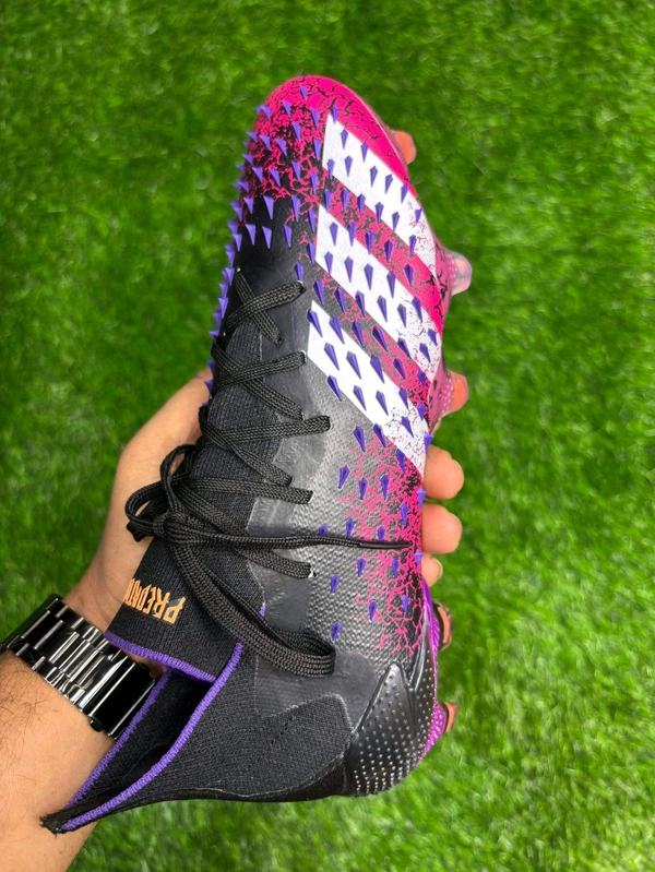 Predator Freak Purple High Top With Lace FG - 6
