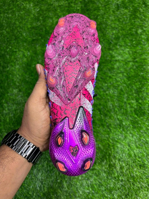 Predator Freak Purple High Top With Lace FG - 6