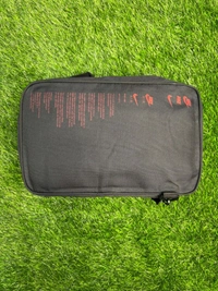 Black With Red Colour Boot And Kit Side Bag