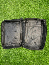 Black With Red Colour Boot And Kit Side Bag