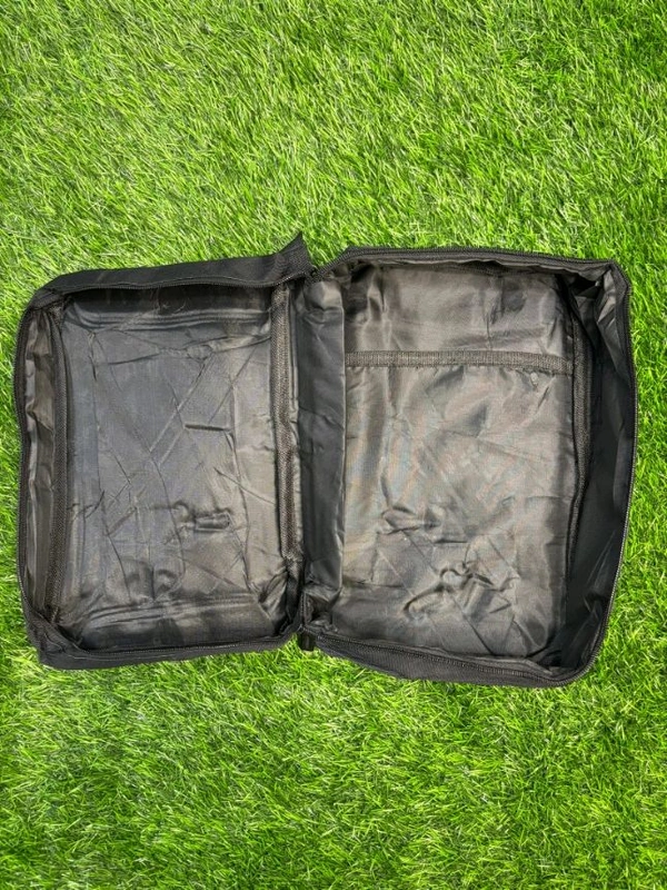 Black With Red Colour Boot And Kit Side Bag