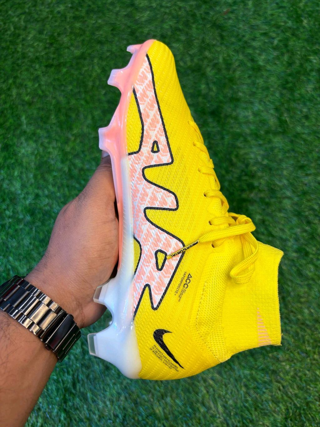 Airzoom Mercurial Superfly 9 High Top FG Yellow