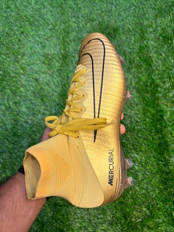 Mercurial Superfly 5 Golden Colour High Top FG - 7