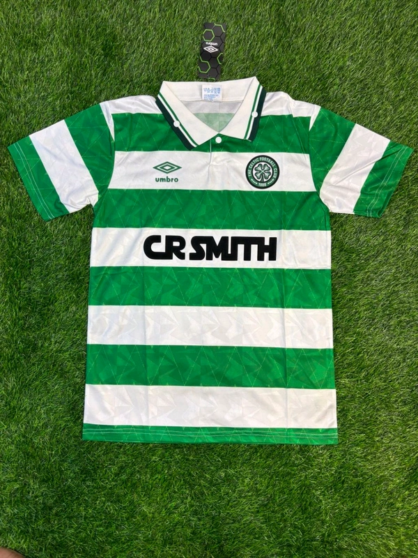 Retro Celtic Home 1989-90 Half Sleeve - S