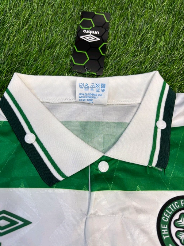 Retro Celtic Home 1989-90 Half Sleeve - S