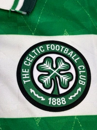 Retro Celtic Home 1989-90 Half Sleeve - L