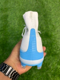 Mercurial Superfly 5 White Sky-blue FG High Top - 6