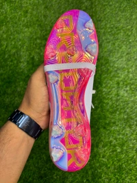 Predator Elite Foldover Grey And Pink Colour FG With Lace - 6