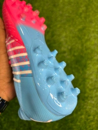Future Pink And Blue Colour FG+AG Multi Ground Boot With Lace - 6.5