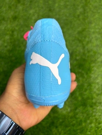 Future Pink And Blue Colour FG+AG Multi Ground Boot With Lace - 6.5