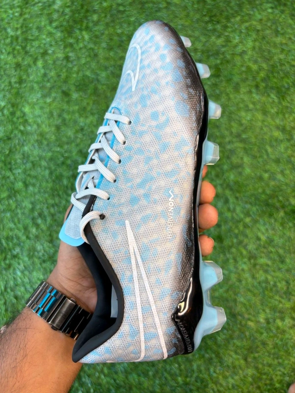 Hypervenom Phantom 3 Blue & Grey Low-top FG With Lace - 5.5