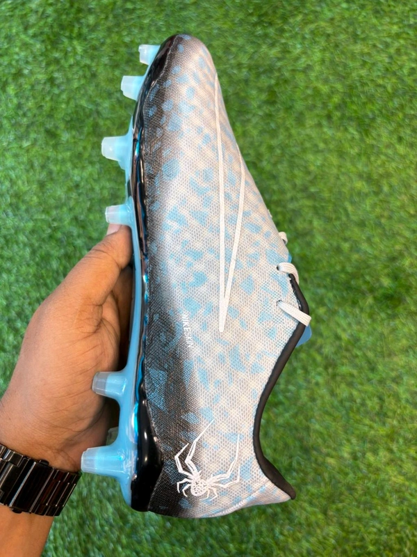 Hypervenom Phantom 3 Blue & Grey Low-top FG With Lace - 6