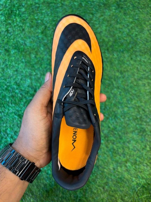 Hypervenom Phantom 3 Orange & Black Low-top FG With Lace - 6
