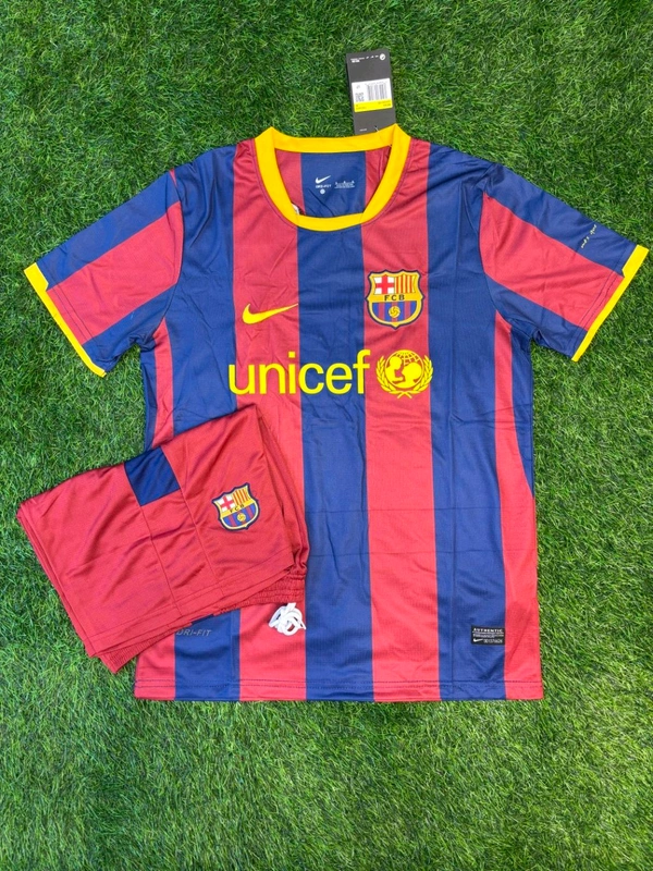 Retro FC Barcelona 2010/11 Home Fan Edition With Short - S
