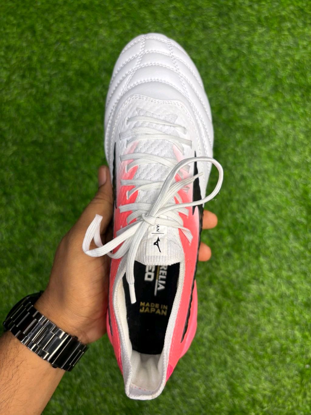 Mizuno Neo 4 Elite White & Pink Low-top With Lace