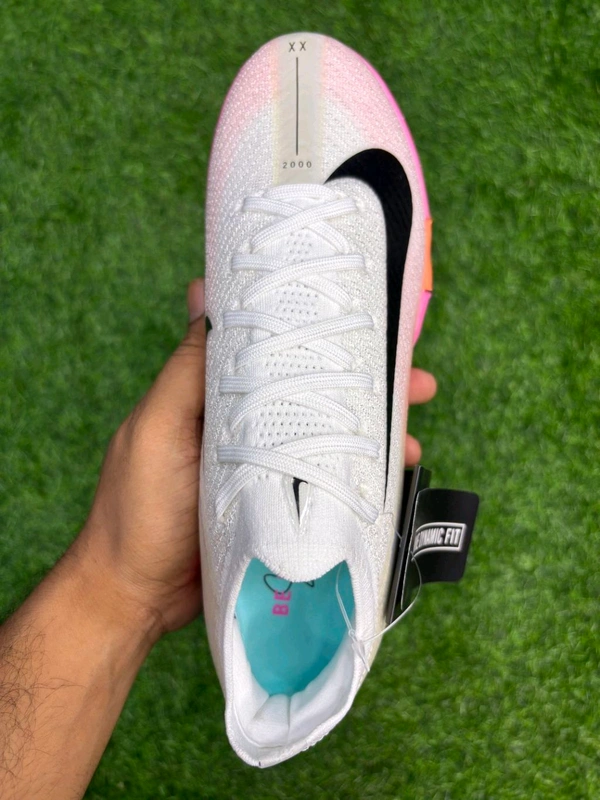 Mercurial Vapor 16 White Pink Mix AG/Turf With Lace - 7